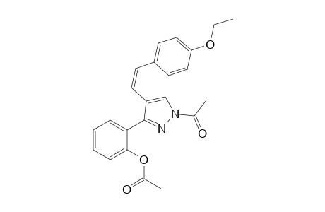 (Z)-1-Acetyl-3-(2'-acetoxyphenyl)-4-(4"-ethoxystyryl)-1H-pyrazole