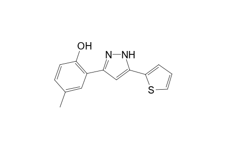 4-Methyl-2-[5-(2-thienyl)-1H-pyrazol-3-yl]phenol