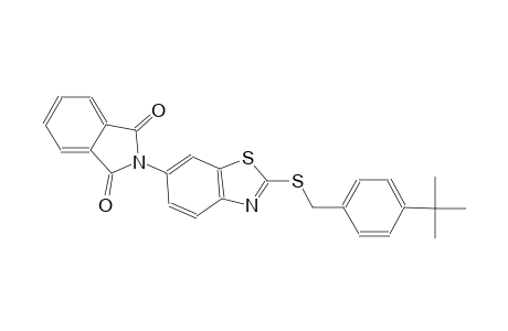 2-{2-[(4-tert-butylbenzyl)sulfanyl]-1,3-benzothiazol-6-yl}-1H-isoindole-1,3(2H)-dione