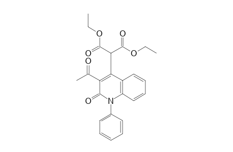 2-(3-acetyl-2-keto-1-phenyl-4-quinolyl)malonic acid diethyl ester