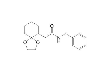 N-Benzyl-2-(1',4'-dioxa-spiro[4.5]dec-6'-yl)-acetamide