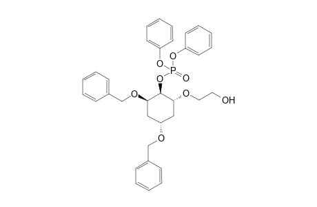 (1R,2R,4R,6R)-(+-)-2,4-Di-O-benzyl-1-O-diphenyloxyphosphoryl-6-O-(2-hydroxyethyl)cyclohexane-1,2,4,6-tetraol