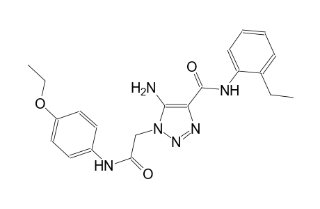 5-amino-1-[2-(4-ethoxyanilino)-2-oxoethyl]-N-(2-ethylphenyl)-1H-1,2,3-triazole-4-carboxamide