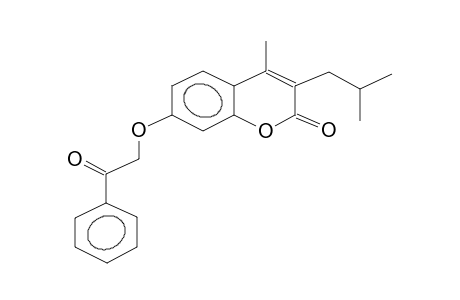3-isobutyl-4-methyl-7-acetophenyloxycoumarine