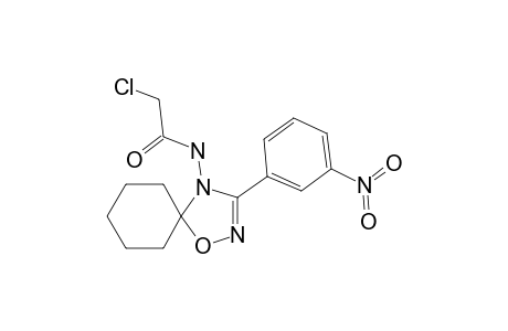 2-chloro-N-[3-(3-nitrophenyl)-1-oxa-2,4-diazaspiro[4.5]dec-2-en-4-yl]acetamide