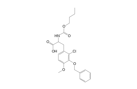(R/S)-N-Butyloxycarbonyl-(3-benzyloxy-2-chloro-4-methoxy)phenylalanine