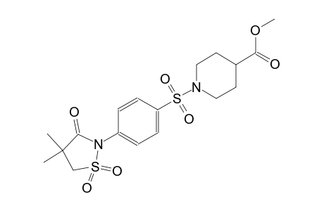 4-piperidinecarboxylic acid, 1-[[4-(4,4-dimethyl-1,1-dioxido-3-oxo-2-isothiazolidinyl)phenyl]sulfonyl]-, methyl ester