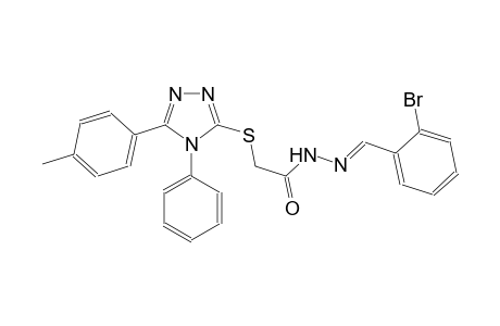 acetic acid, [[5-(4-methylphenyl)-4-phenyl-4H-1,2,4-triazol-3-yl]thio]-, 2-[(E)-(2-bromophenyl)methylidene]hydrazide