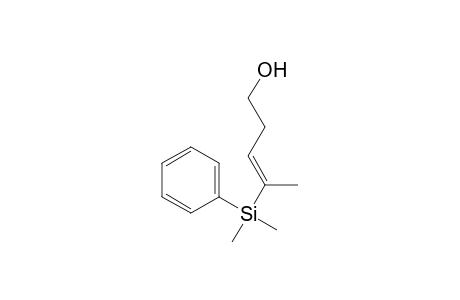 3-Penten-1-ol, 4-(dimethylphenylsilyl)-, (E)-
