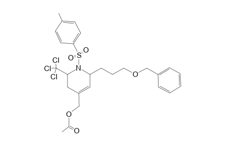 4-Acetoxymethyl-2-(3-benzyloxypropyl)-6-trichloromethyl-N-tosyltetrahydropyridine