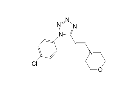 trans-1-(p-chlorophenyl)-5-(2-morpholinovinyl)-1H-tetrazole