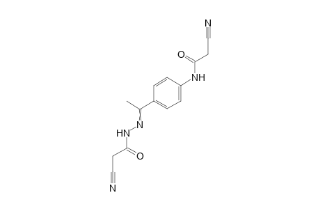 2-cyano-N-(4-(1-(2-(2-cyanoacetyl)hydrazinylidene)ethyl)-phenyl)-acetamide