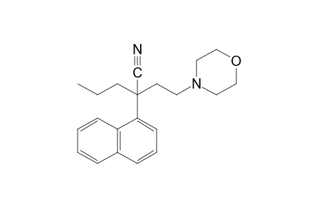 α-(1-naphthyl)-α-propyl-4-morpholinebutyronitrile