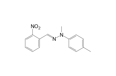 o-nitrobenzaldehyde, methyl p-tolyl hydrazone