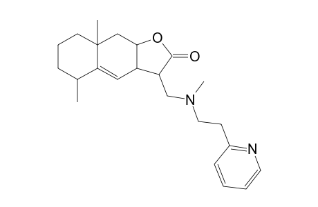 3H-Naphtho[2,3-b]furan-2-one, 5,8a-dimethyl-3-[[(methyl)(2-pyridin-2-yl-ethyl)amino]methyl]-3a,5,6,7,8,8a,9,9a-octahydro-
