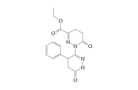 ETHYL-1-(1,4,5,6-TETRAHYDRO-6-OXO-4-PHENYLPYRIDAZIN-3-YL)-1,4,5,6-TETRAHYDRO-6-OXO-PYRIDAZINE-3-CARBOXYLATE