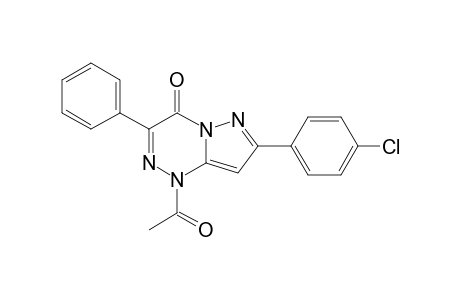 1-Acetyl-7-p-chlorophenyl-3-phenyl-1H-pyrazolo[5,1-c][1,2,4]triazin-4-one