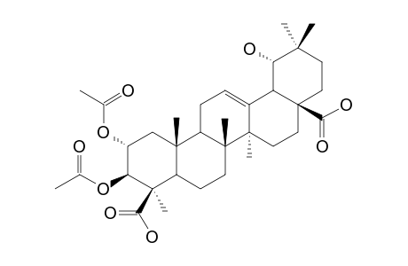 2-ALPHA,3-BETA-DI-O-ACETYL-19-ALPHA-HYDROXY-OLEAN-12-ENE-24,28-DIOIC-ACID;2,3-DI-ACETYL-BARTOGENIC-ACID