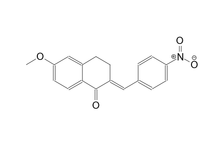 (2E)-6-methoxy-2-(4-nitrobenzylidene)-3,4-dihydro-1(2H)-naphthalenone