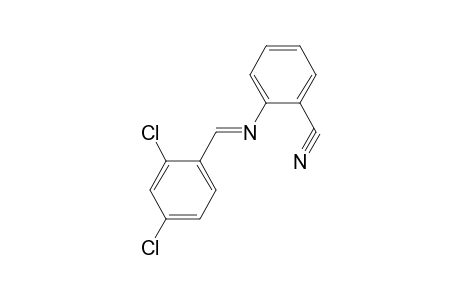 2-([(E)-(2,4-Dichlorophenyl)methylidene]amino)benzonitrile