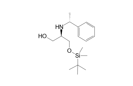 (2R,.alpha.R)-3-(tert-Butyldimethylsilyl)oxy-2-(N-.alpha.-methylbenzyl)amino-1-propanol