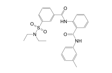 benzamide, 2-[[3-[(diethylamino)sulfonyl]benzoyl]amino]-N-(3-methylphenyl)-