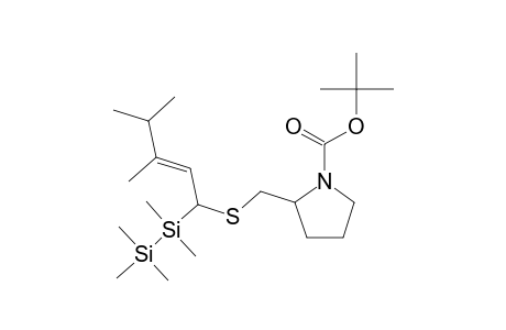 1-Pyrrolidinecarboxylic acid, 2-[3,4-dimethyl-2-(pentamethyldisilanyl)pent-2-enyl]thiomethyl-