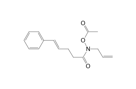 N-(5-Phenyl-4-pentenoyl)-N-allyl-O-acetylhydroxylamine