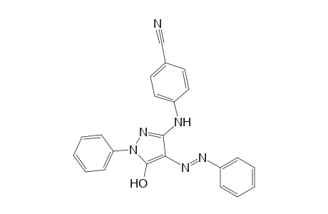 Benzonitrile, 4-[[5-hydroxy-1-phenyl-4-[2-phenyldiazenyl]-1H-pyrazol-3-yl]amino]-