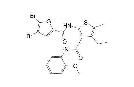 4,5-dibromo-N-{4-ethyl-3-[(2-methoxyanilino)carbonyl]-5-methyl-2-thienyl}-2-thiophenecarboxamide