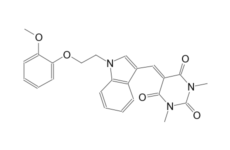 5-({1-[2-(2-methoxyphenoxy)ethyl]-1H-indol-3-yl}methylene)-1,3-dimethyl-2,4,6(1H,3H,5H)-pyrimidinetrione