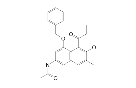 6-ACETYLAMINO-8-BENZYLOXYAMINO-3-METHYL-1-PROPIONYL-2-NAPHTHOL