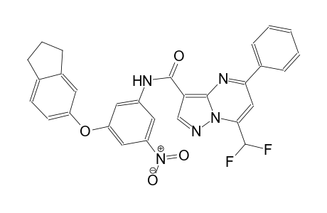 7-(difluoromethyl)-N-[3-(2,3-dihydro-1H-inden-5-yloxy)-5-nitrophenyl]-5-phenylpyrazolo[1,5-a]pyrimidine-3-carboxamide