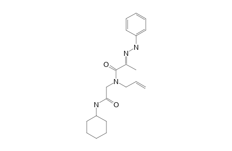 (E)-N-ALLYL-N-[2-(CYCLOHEXYLAMINO)-2-OXOETHYL]-2-(2-PHENYLHYDRAZONO)-PROPANAMIDE
