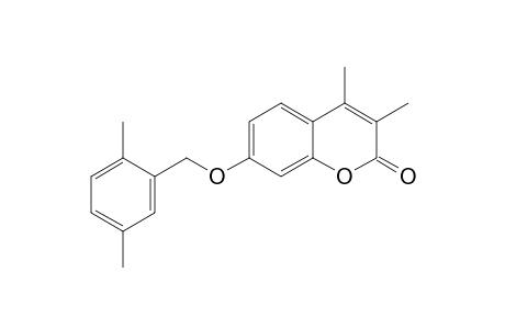 2H-1-Benzopyran-2-one, 7-[(2,5-dimethylphenyl)methoxy]-3,4-dimethyl-
