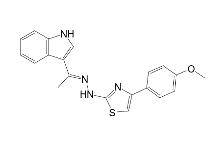 2-{2-[1-(1H-Indol-3-yl)ethylidene]hydrazinyl}-4-(4-methoxyphenyl)thiazole