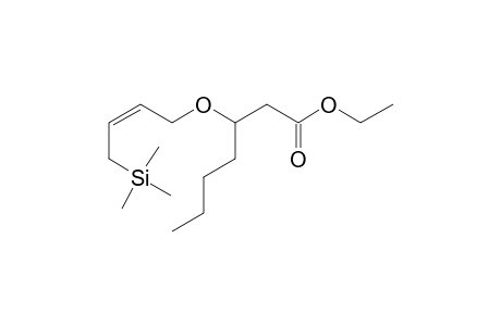 (Z)-ETHYL-3-(4'-TRIMETHYLSILANYL-BUT-2'-ENYLOXY)-HEPTANOATE