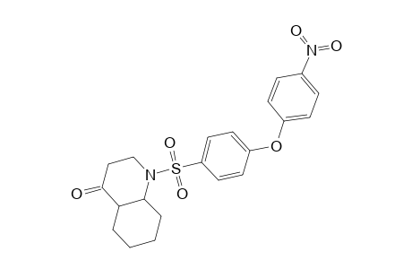 1-[4-(4-nitrophenoxy)phenyl]sulfonyl-2,3,4a,5,6,7,8,8a-octahydroquinolin-4-one
