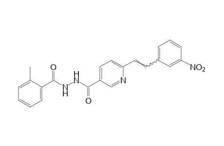 1-[6-(m-nitrostyryl)nicotinoyl]-2-(o-toluoyl)hydrazine