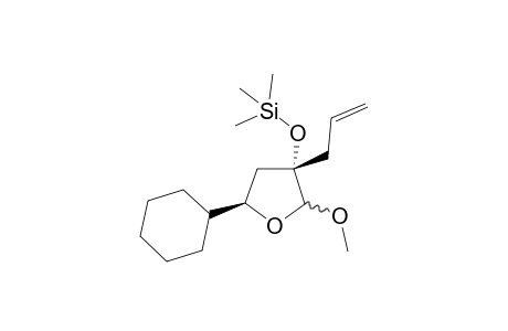 (2R*/S*,3S*,5R*)-5-Cyclohexyl-2-methoxy-3-[(trimethylsilyl)oxy]-3-(prop-2-enyl)-tetrahydrofuran