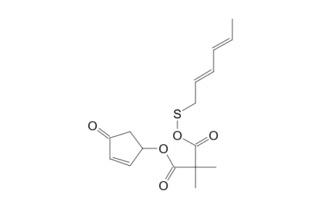 (2,4-hexadienylthio)(4-oxo-2-cyclopentene-1-yl)-dimethylmalonate