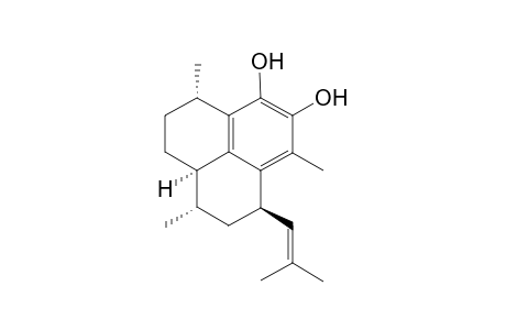 (1R,3S,6S,13R)-7,8-Dihydroxy-1-(2-methylprop-1-enyl)-3,6,9-trimethyl-2,3,3a,4,5-hexahydro-1H-phenalene [pseudopterosins- A-F-aglycone]