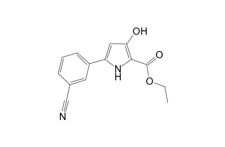 Ethyl 5-(3-cyanophenyl)-3-hydroxy-1H-pyrrole-2-carboxylate