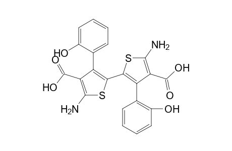 5,5-Diamino-3,3-bis-(2-hydroxyphenyl)-[2,2]bithiophenyl-4,4-dicarboxylic acid