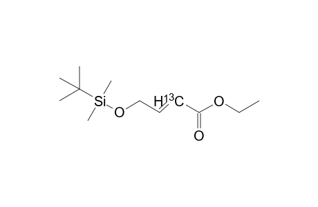 Ethyl [2-13C]-(E)-4-((tert-butyldimethylsilyl)oxy)but-2-enoate