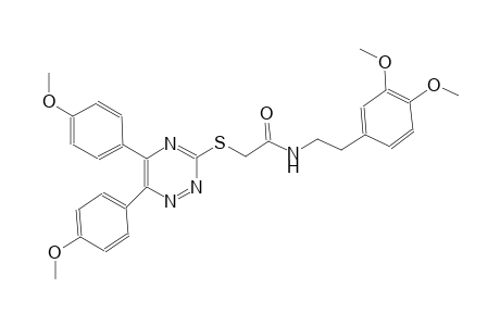 acetamide, 2-[[5,6-bis(4-methoxyphenyl)-1,2,4-triazin-3-yl]thio]-N-[2-(3,4-dimethoxyphenyl)ethyl]-