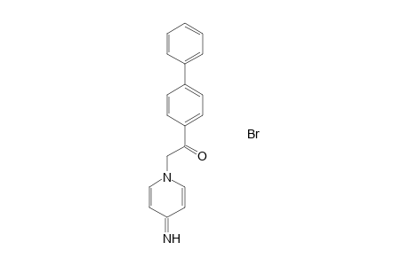 1,4-Dihydro-4-imino-1-(4-phenylbenzoylmethyl)pyridine hydrobromide