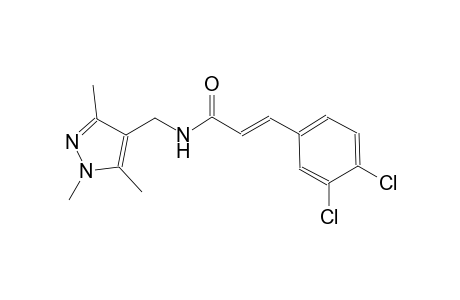 (2E)-3-(3,4-dichlorophenyl)-N-[(1,3,5-trimethyl-1H-pyrazol-4-yl)methyl]-2-propenamide