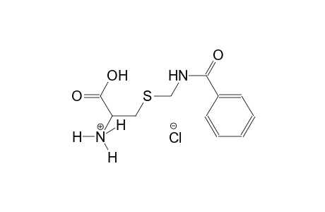 2-{[(benzoylamino)methyl]sulfanyl}-1-carboxyethanaminium chloride