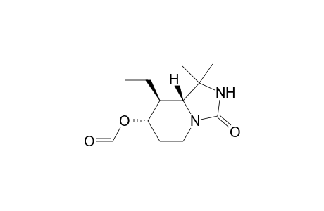 (7.alpha.,8.beta.,8a.beta.)-8-Ethyl-7-(formyloxy)hexahydro-1,1-dimethylimidazo[1,5-a]pyridin-3(2H)-one